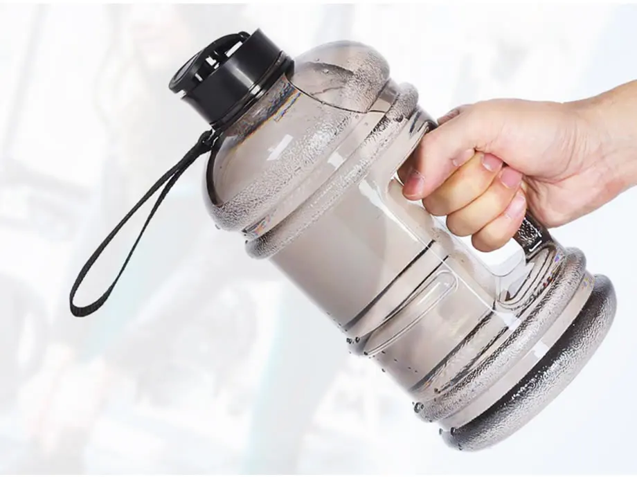 Upspirit, 2.2L Тритан, высокая емкость, чайник для воды, гантели, Спортивная бутылка для питья, портативный, для путешествий, протеиновый шейкер, посуда для напитков