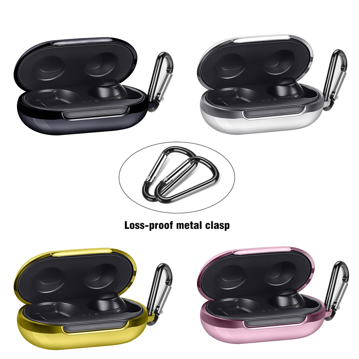 

Case For Samsung Galaxy Buds+ 2020 Case Cover TPU Electroplating Scratch Resistance Earbuds Protective Case For Galaxy Buds+