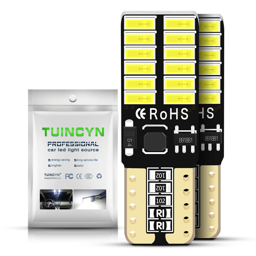 

2pcs/lot T10 led 194 168 T10 192 2825 W5W LED Bulb LED Light Bulb Dashboard Car Interior Dome Light 12V~24V 5W Auto Accessories