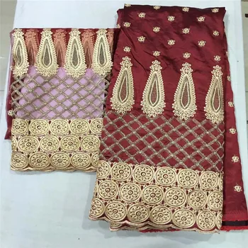 

2020 African George Lace Fabric With Blouse Indian Peach French sequin Net Lace Fabric For Nigeria Wedding Dress Silk Lace BL036