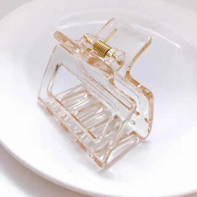 1PC Barrettes  Hair Claw For Women Acrylic Hairpins Hair Crab Claws Girls Make UP Washing Tool Accessories Women Hair Clips 2021 20