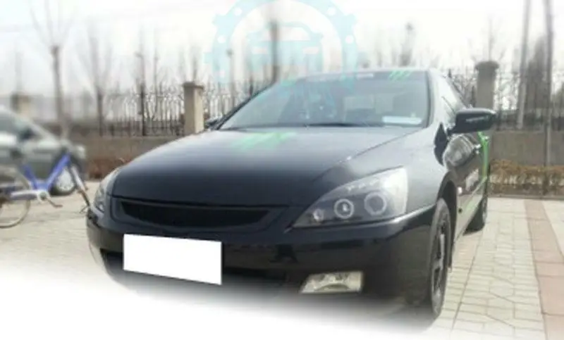 Для Honda Accord 7th 2003 2004 2005 2006 2007 передняя решетка сотовые карбоновый волокнистая решетка 1 шт