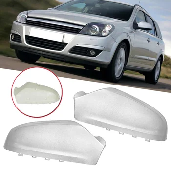 

Plastic Car Side Door Wing Rearview Mirror Cover Cap For Vauxhall Astra H 2005-2009 Rear View Mirror Cap Covers Silver