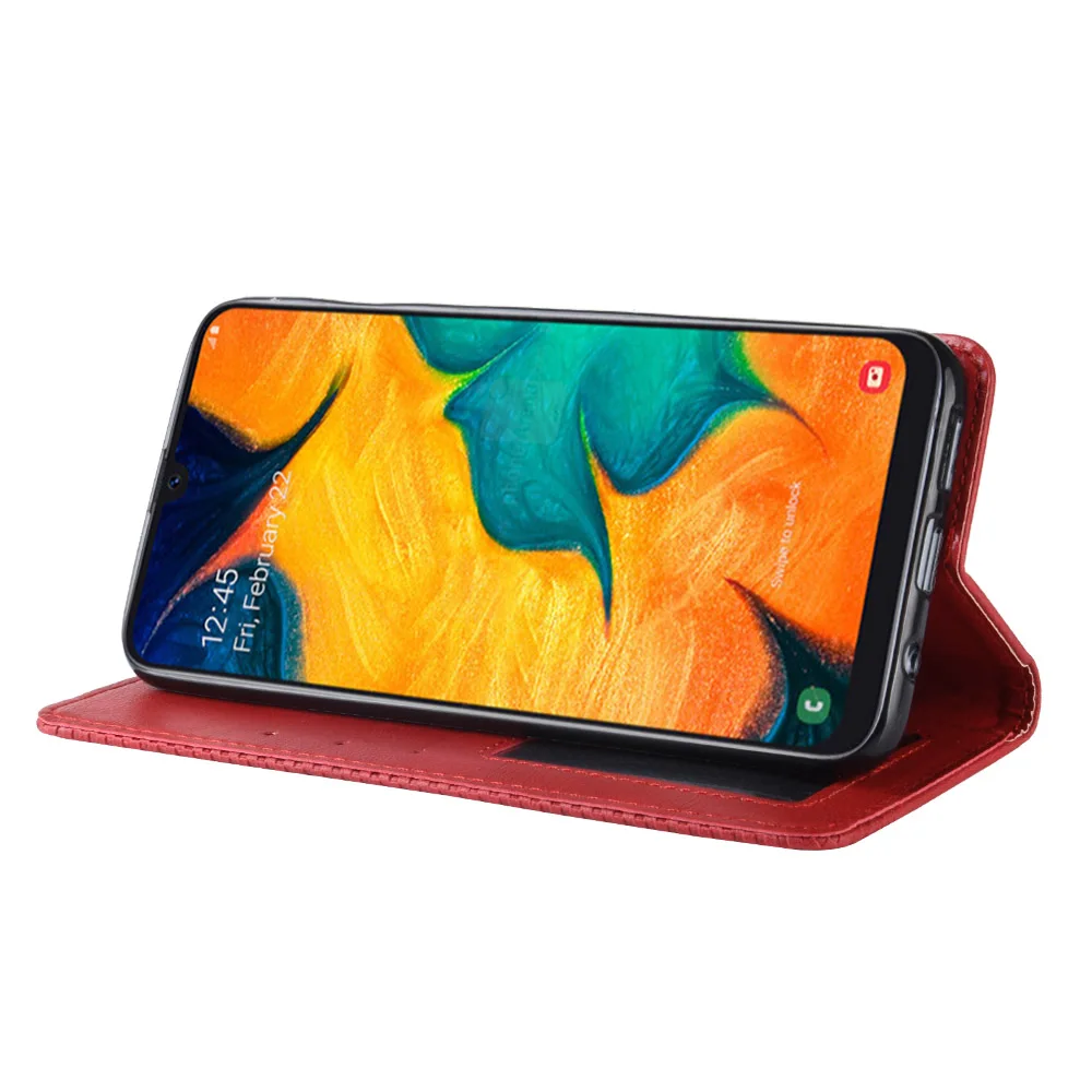 Магнитный винтажный кожаный чехол Премиум Coque для samsung Galaxy A40 A405FD SM-A405FD чехол 5,9 дюймов флип фривольный анти-осенний чехол