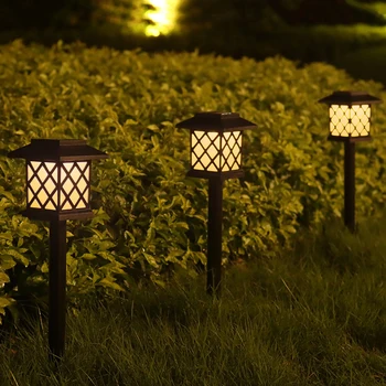 

Outdoor Lawn Landscape Lamp Night Light Yard Decor Ground Lights Sunlight Automatically Recharging Fence Landscape