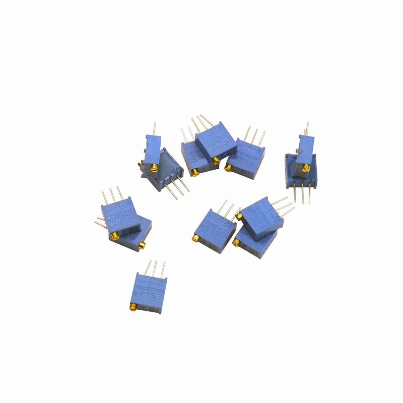 Multiturn Potentiometer Linear Potentiometer Rotary Potentiometer Potentiometer Kit Trimmer Potentiometer Adjustable Resistor Electronic Components 13pcs = 13kinds * 1pcs 3296W adjustable potentiometer Kit contains 100R 200R 500R 1K 2K 5K 10K 20K 50K 100K 200K 1M