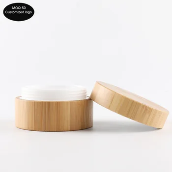 

50pcs/lot 5g/10g/20g/30g/50g new design cream jars Spot high-grade bamboo jar Cosmetic dispensing cream bottle for cosmetics