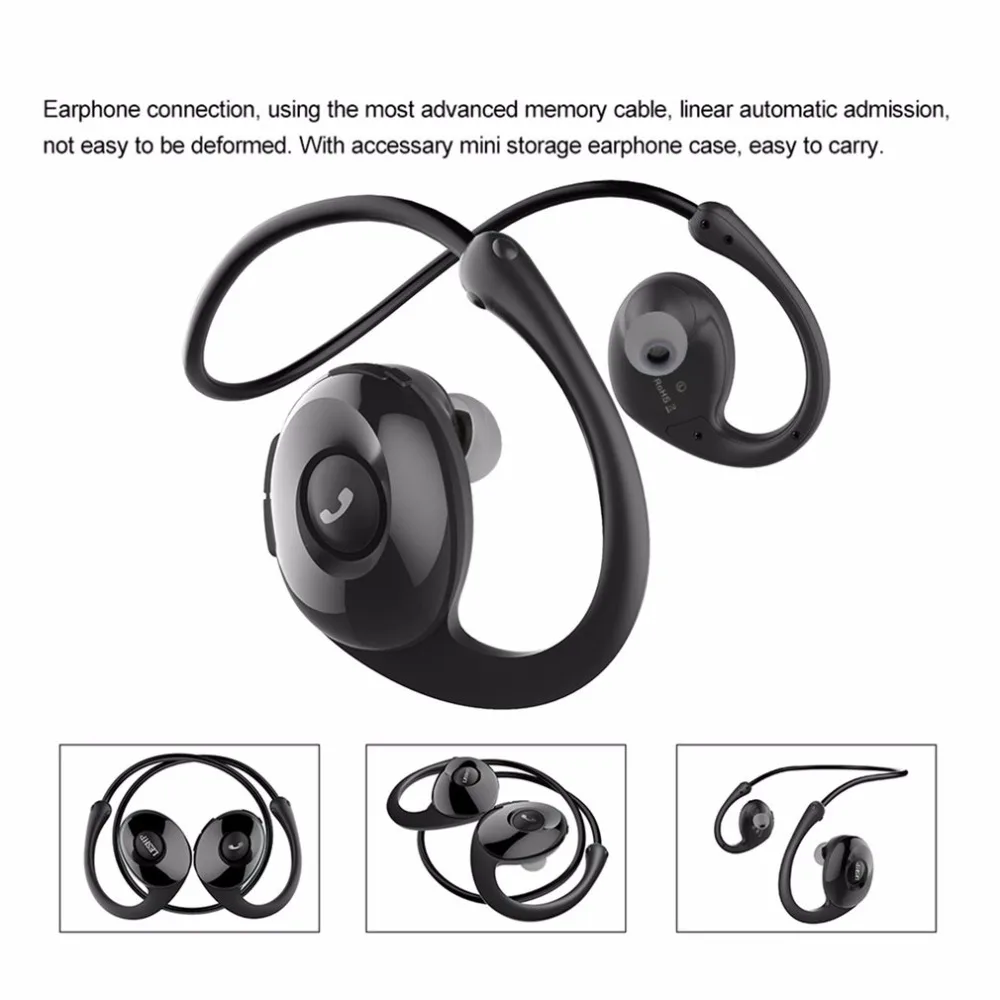 LESHP Snail In-Ear Sport Bluetooth наушники портативная гарнитура шагомер микрофон Функция для профессионального бега