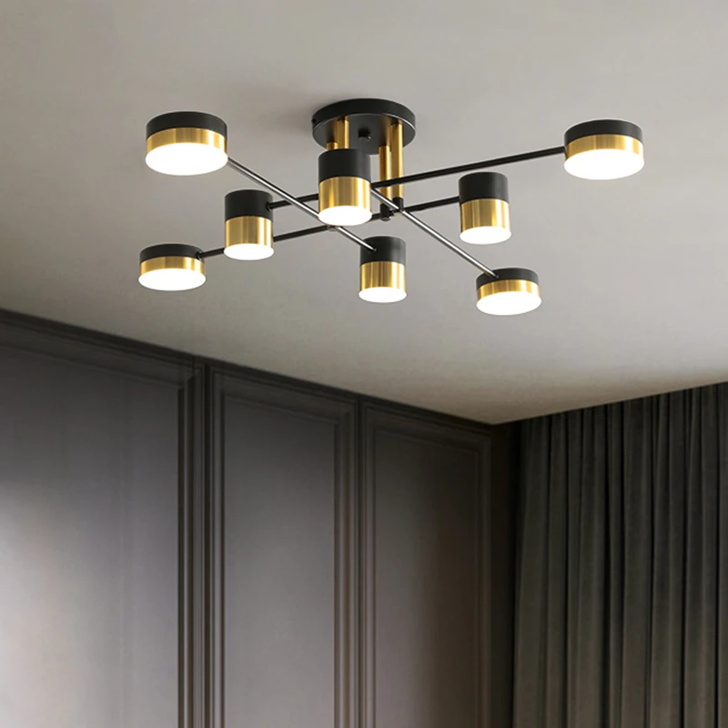 Led Ceiling Chandelier For Living Room Bedroom Dining Room Kitchen Pendant Lamp Gold Modern Nordic Style Design Hanging Light wood chandelier