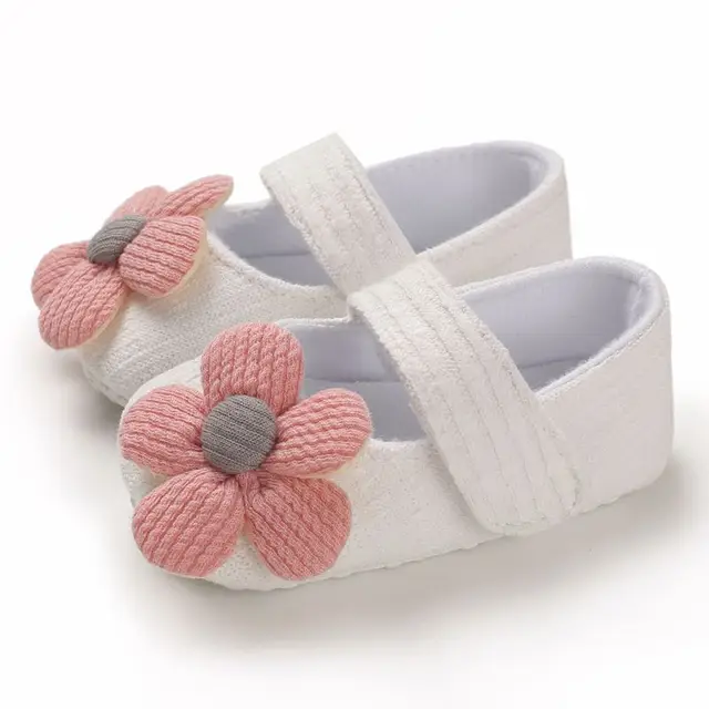 Baby Girls Cotton Shoes Retro Spring Autumn Toddlers Prewalkers Cotton Shoes Infant Soft Bottom First Walkers 0-18M E1-W
