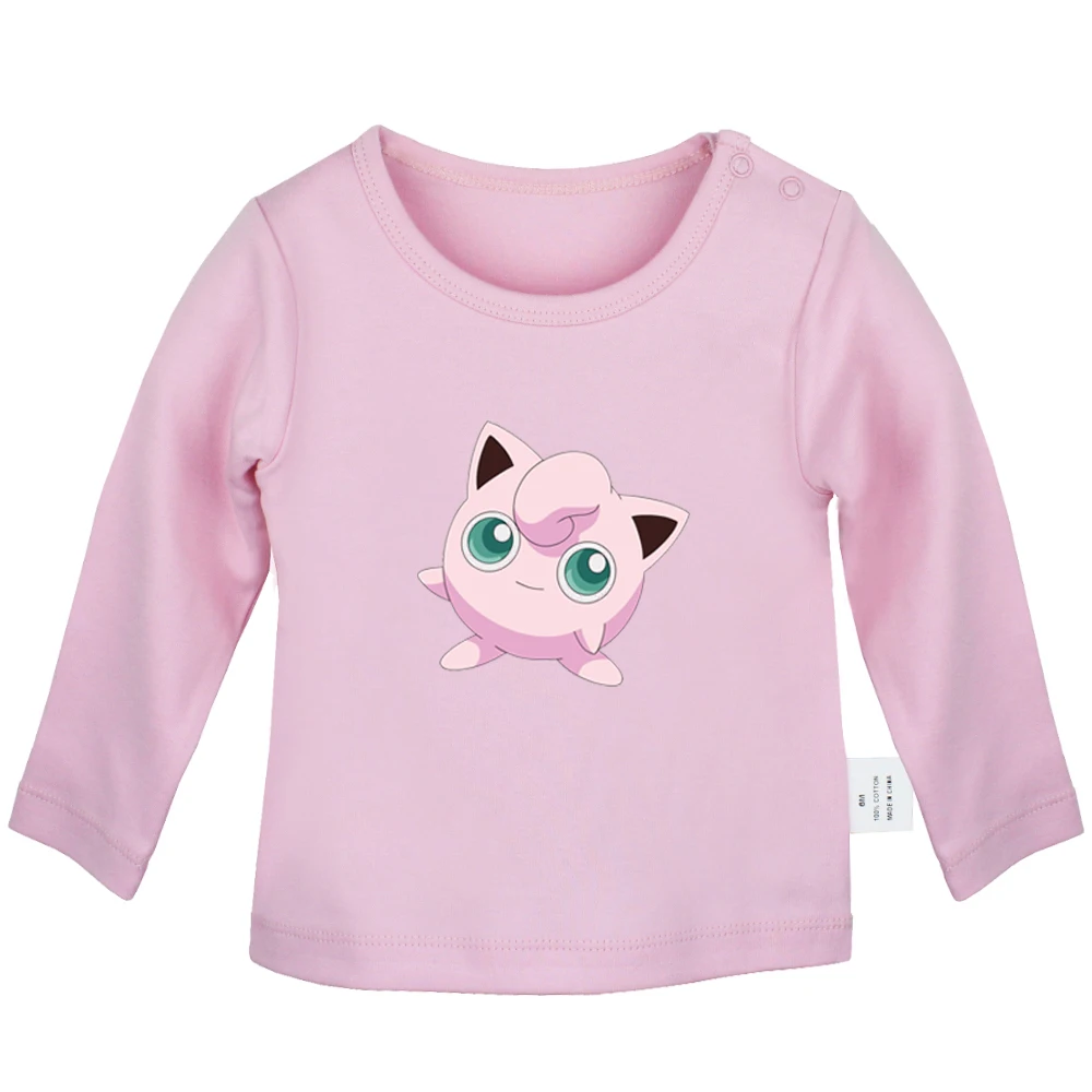 JcBabyYP669C Pokemon Togepi Jigglypuff Chansey Ditto Gengar Lickitung; футболки для новорожденных; однотонные футболки с длинными рукавами для малышей - Цвет: JcBabyYP669C