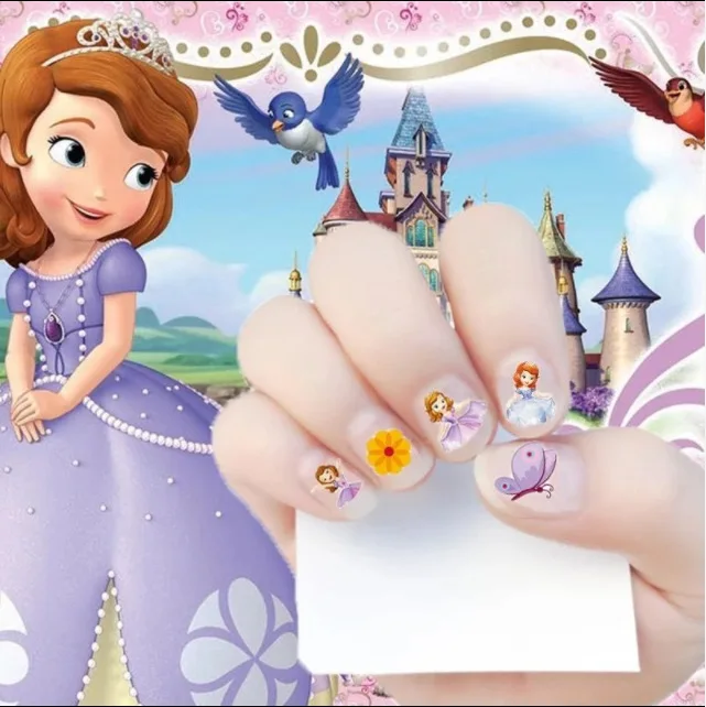 Игрушки Парикмахерская для девочек стикер для ногтей s Princess Sophia детские серьги клевый стикер игрушки Рождественский деко Скрапбукинг - Цвет: Sophia