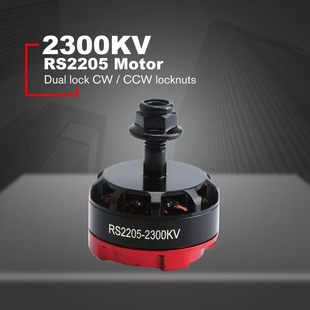 RS2205 2300KV 2205 CW/CCW бесщеточный двигатель 3-4S для FPV RC гоночный Дрон Мультикоптер двойной замок CW/CCW локоны