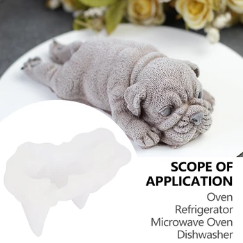 

Cute Dog Pudding Cake Mold Silicone Mold Mousse 3D Ice Cream Decoration Tools Fondant Molds for Baking