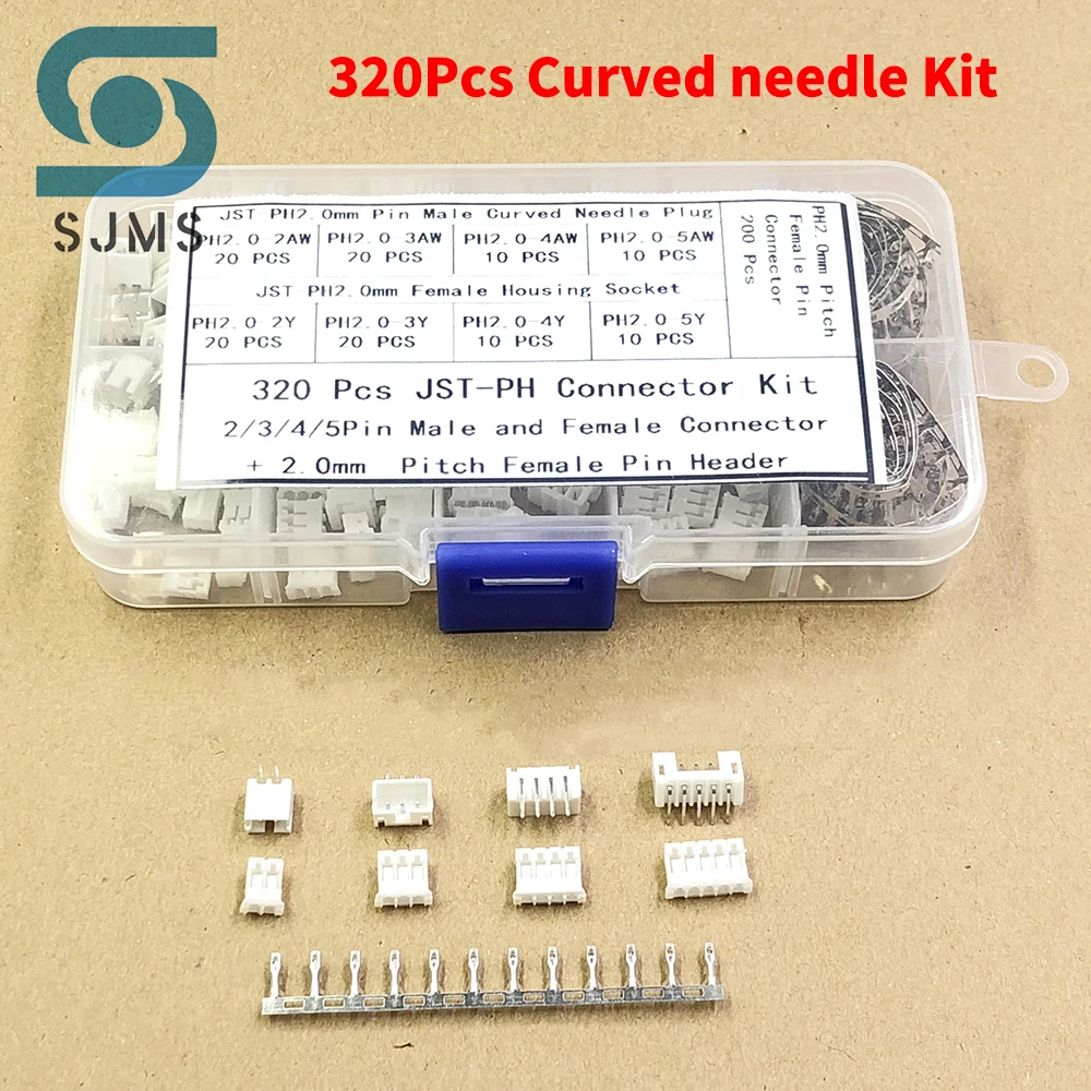 230/320 Stück PH2.0 2p 3p 4p 5 Pin 2,0 mm Pitch Terminal Kit/Gehäuse/Pin Header JST Connector Wire Adapter PH Kits – Detail 7