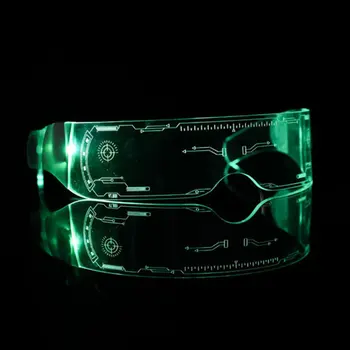 

Led Flashing Punk Glasses Cool Technology Sense Windproof Goggles Night Vision Cycling Glasses