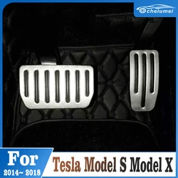 Couvercle de pédale d'accélérateur et de frein de voiture, accessoires d'intérieur pour Tesla Model S X 2014 2015 2016 2017 2018 