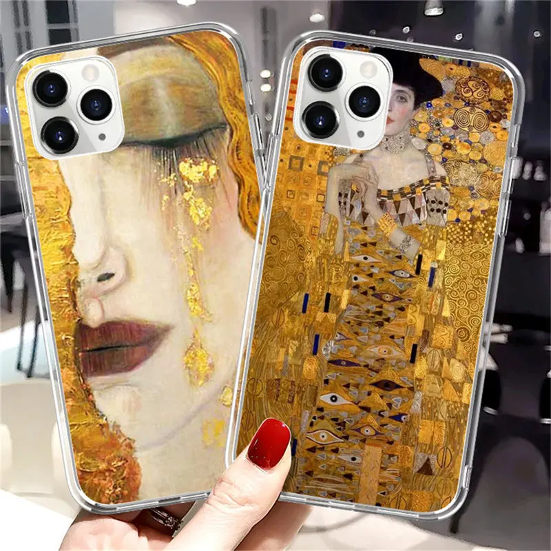 

Ottwn Art Oil Paintings Phone Case For iPhone 11 Pro X XR XS Max 8 7 6 6s Plus 5s SE Abstract Woman Soft TPU Silicone Back Cover