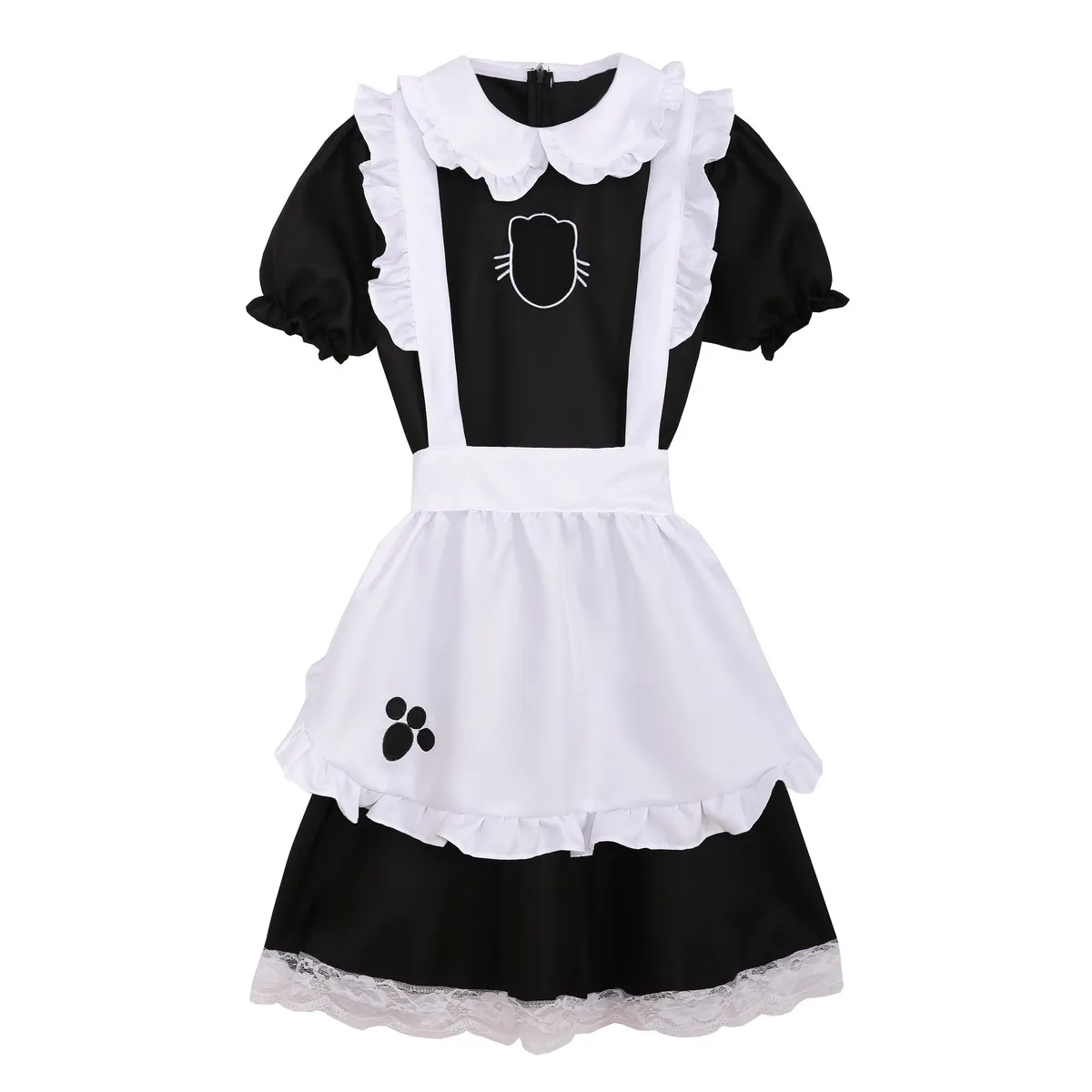 S-4XL Sexy French Maid Costume Sweet Gothic Lolita Dress Anime Cosplay Sissy Maid Uniform Plus Size Halloween Costumes For Wome