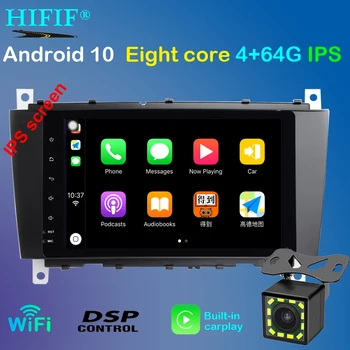 

PX5 8" DSP IPS SCREEN Android 10 4G Car GPS For Mercedes Benz C Class W203 C200 C230 C320 CLK200 CLK350 CLK500 no dvd player 4G
