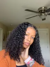 Rebecca Deep Wave-peluca Frontal de encaje 360, pelucas de cabello humano brasileño prearrancado, rizado profundo, 30 pulgadas