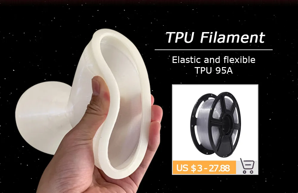 100G 3D Filament Glow Galaxy Silk Marble Wood Carbon Fiber Temperature Change Color Tpu Flexible Nylon Pc Pva Asa Petg Sample