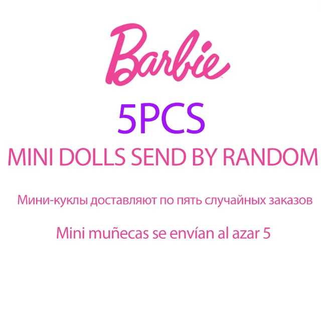 Barbie Doll Pocket Small Girl's Toy Fashion Baby Puppy Doll Collect Clothes Accessories Lovely Barbie Brinquedos For Girl DVT52 DVT52-5PCS