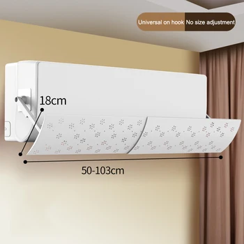 

Adjustable Air Conditioning Baffle Shield Telescopic Portable for Home Bedroom HVAC Systems & Parts TB Sale