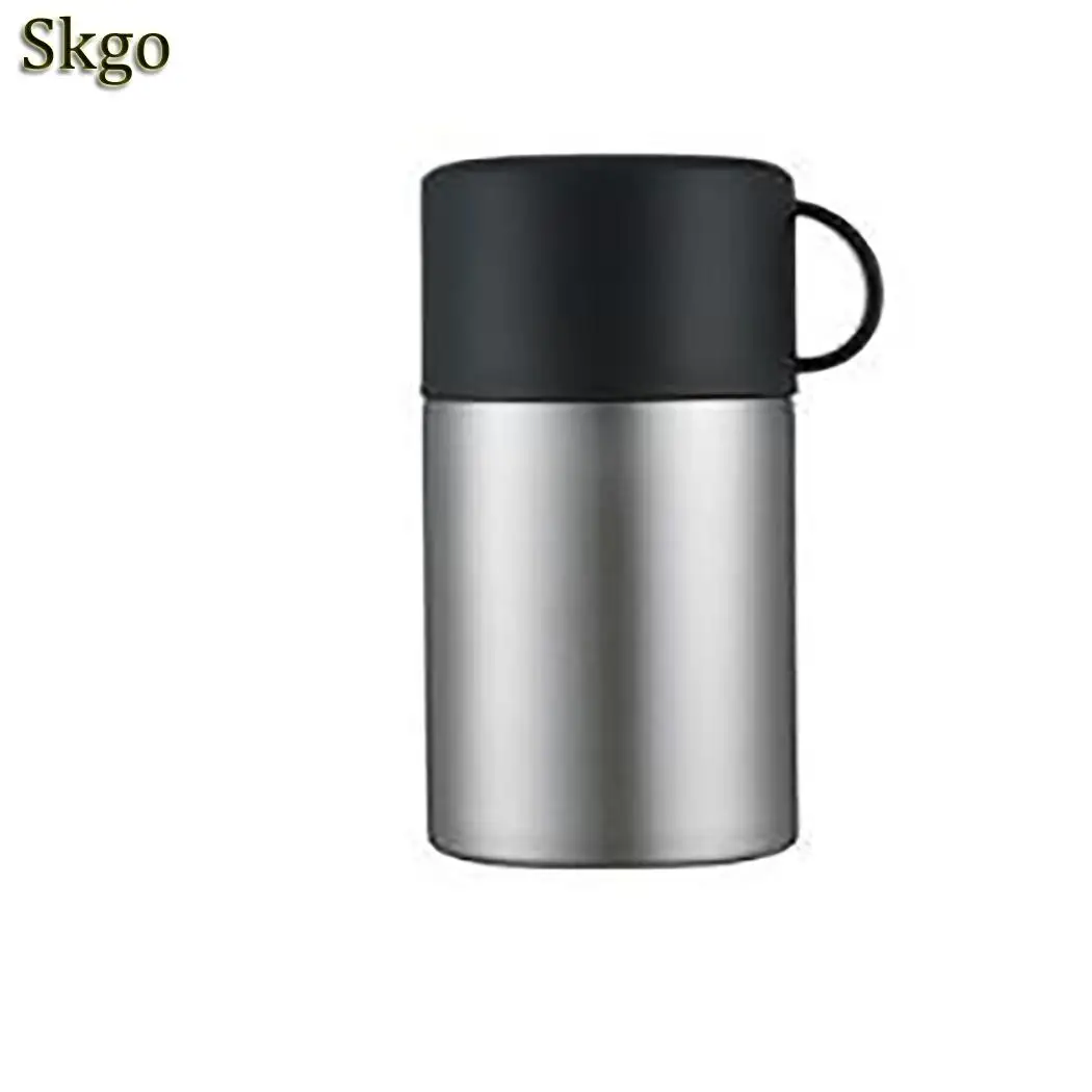 500ml Durable Practical Thermos Bottle Soft Food Simmer Home, Outdoor With Spoon Green/Gold/Silver Bottle