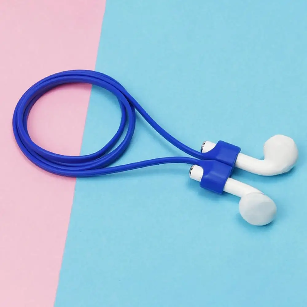 BU Для Apple AirPods Pro Магнитный силиконовый для AirPods 3 Ремень спортивный анти-потеря веревка Bluetooth держатель гарнитуры подвесной шнур#1103 - Цвет: BU