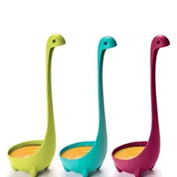 

2020 Kitchen Loch Ness Monster Soup Spoon Loch Ness Monster Plastic Spoon Dinosaur Soup Spoon Noodle Spoon