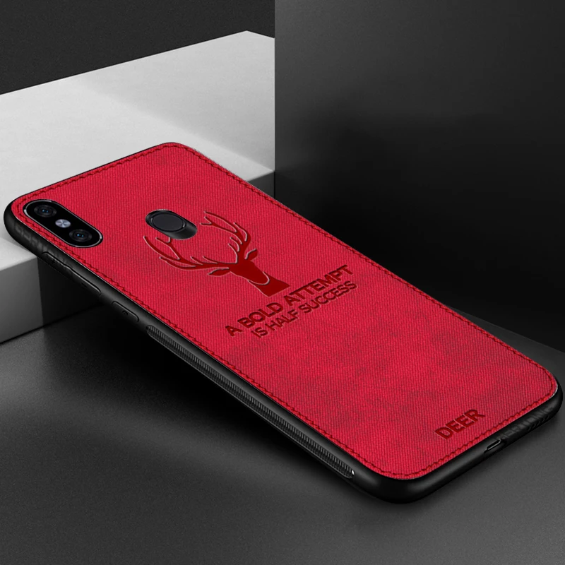Роскошный чехол для телефона для Xiao mi Red mi Note 7 8 6 Pro 7A 6A 5A K20 Xiaomi mi A3 Lite A3 9 Lite mi 9T тканевый чехол с рисунком оленя - Цвет: Красный