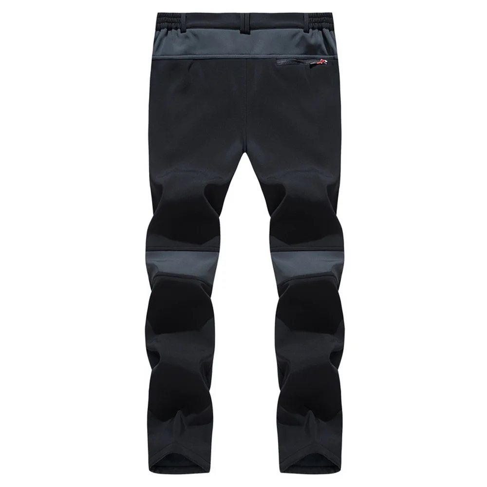 NUONEKO Mens Hiking Pants Winter Thick Warm Fleece SoftShell Fleece Trousers Outdoor Sports Cycling Trekking Climbing Pants PM53