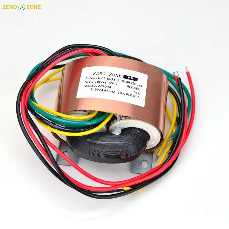 1 шт. 50ва (50 Вт) HIFI медный R core трансформатор 0 220 В 3 15 в для PRT 11A|Адаптеры AC/DC| |