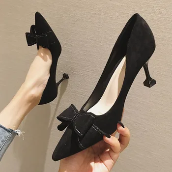 

Women High Heels Shoes Brand Pointed Toe Woman Pumps Office Ladies Working Shoes Dress Spring Summber Plus Size Female Pumps DE