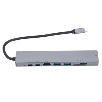 

To Provide The Unobstructed Office Game Downloads Type-c To Hdmi Network Card Docking Station Hub Type-c Hub Eight In One Hub