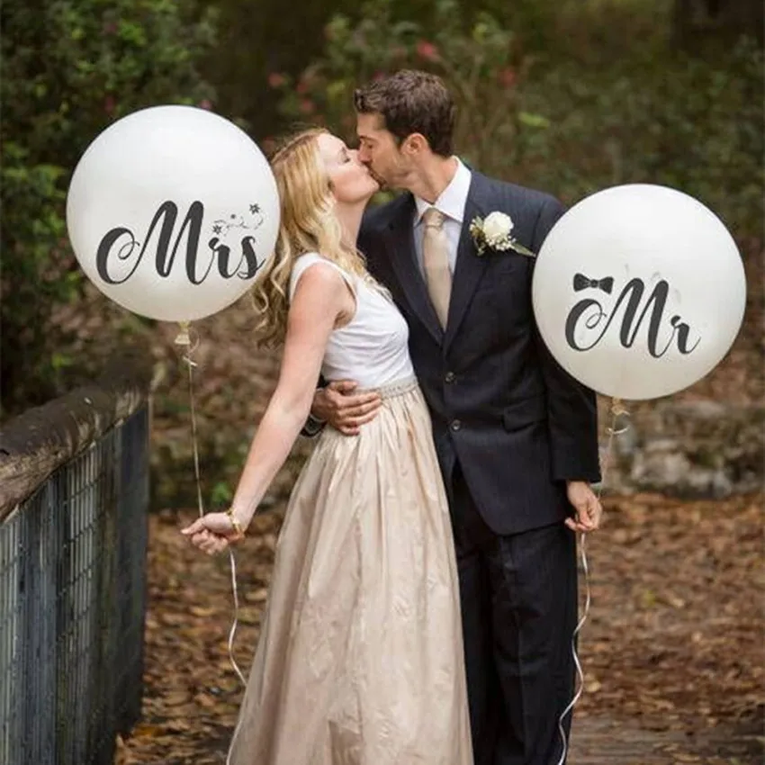 Шары воздушные из белого латекса 36 дюймов для свадебной вечеринки|Воздушные шары