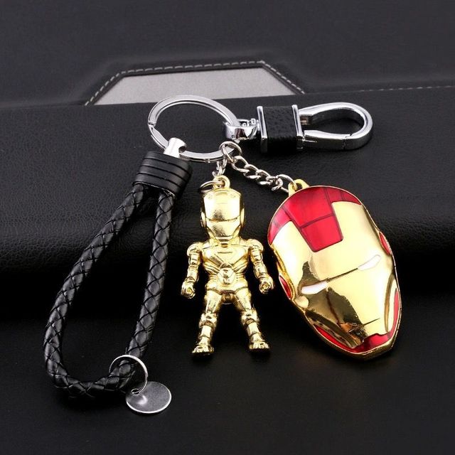 lovers key ring male and female movie superhero role  key chain mobile phone bag pendant gift