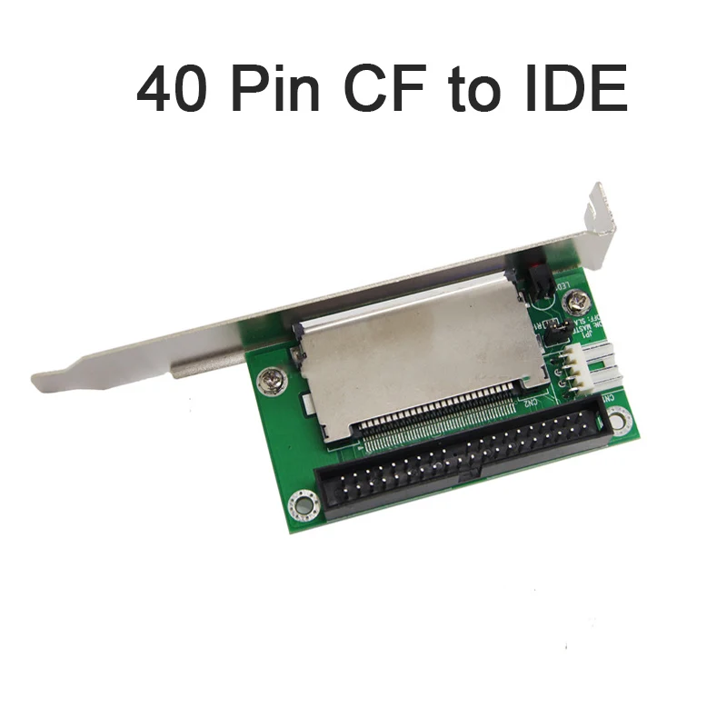 

1PC 40-Pin CF compact flash card to 3.5 IDE converter adapter PCI bracket back panel