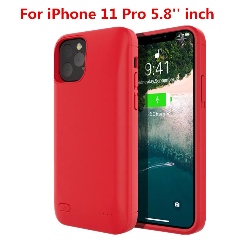 11 Pro 5.8 Red Для iPhone 11 чехол для зарядного устройства 4000 мАч резервный перезаряжаемый чехол для зарядного устройства для iPhone 11 Pro 11 Pro Аккумулятор Max Case - Цвет: 11 Pro 5.8 Red