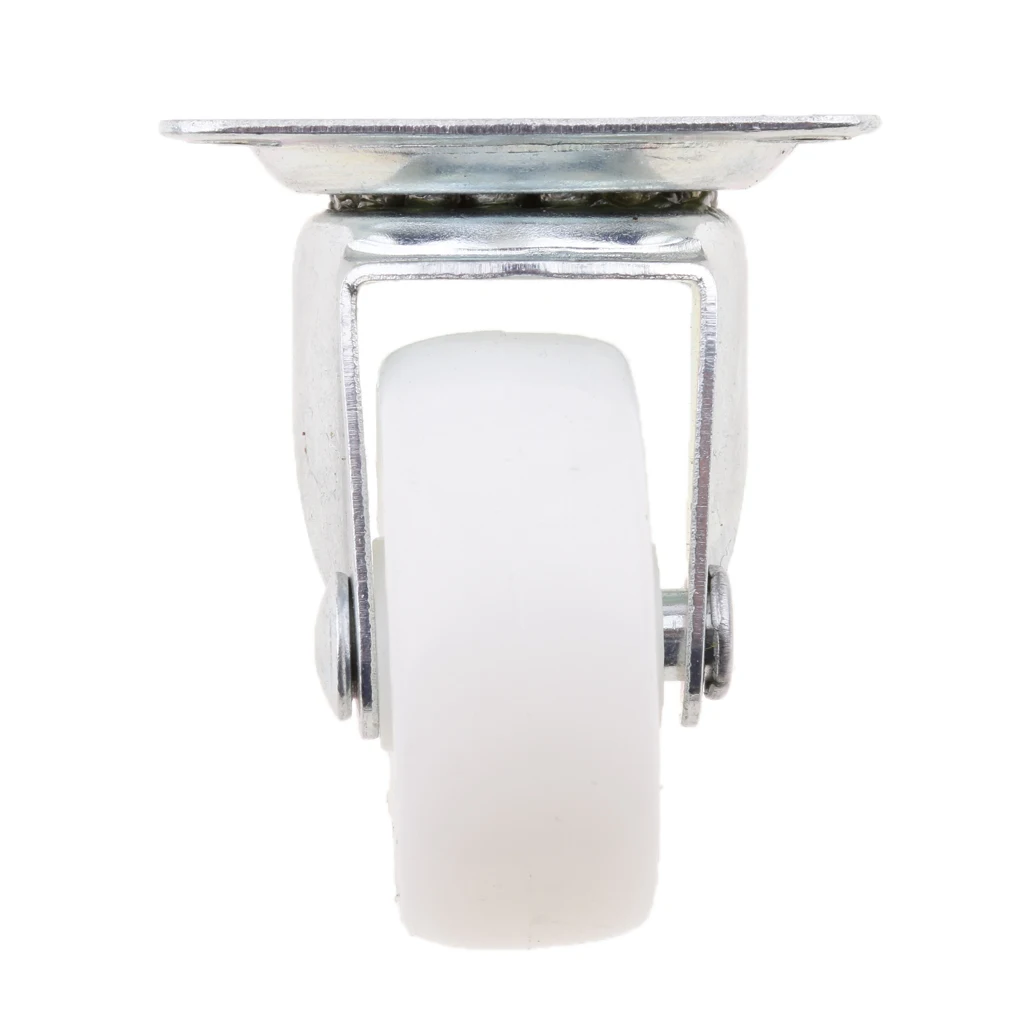 4x Durable 1.5'' PP Swivel Castor Wheels Furniture Trolley Caster White 4x Durable 1.5'' PP Swivel Castor Wheels Furniture Trolley Caster White