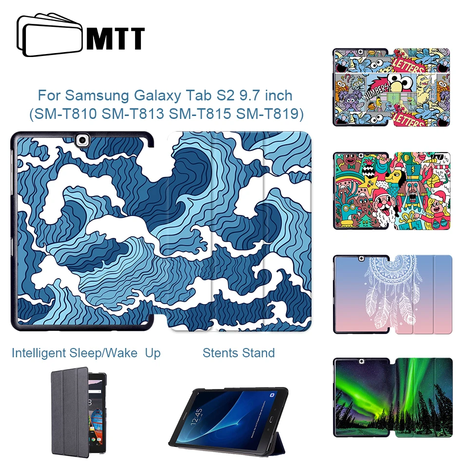 MTT чехол из полиуретановой кожи для планшета для samsung Galaxy Tab S2 9,7 ''ультра тонкий флип-чехол с подставкой защитный чехол T810 T813 T815