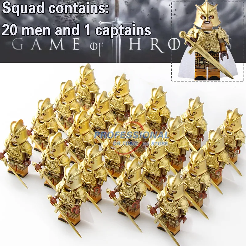 BR02 127 DR. TONG 21 шт./лот Игра престолов Эддард Старк лед и огонь Amry фигурки строительные блоки кирпичи подарок игрушки детские подарки - Цвет: BR02 127