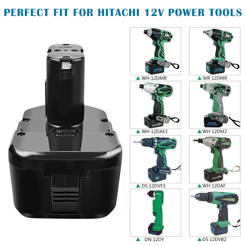 Сменная батарея 12 В 3500 мАч для Hitachi EB1214S EB1212S EB1220HS 324360 322434 Eb1220bl DS12DVF3 DN12DY DH15DV EB1220HL