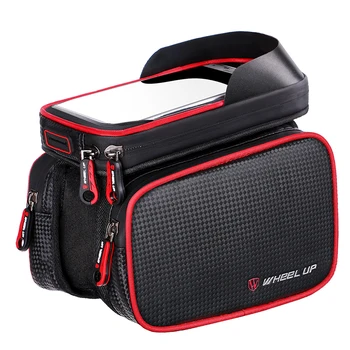 

Removable Rainproof Bicycle Bag Phone Holder Cycling MTB Bike Tube Bag Handlebar Mount Pouch Touch Screen Phone Case Accessories
