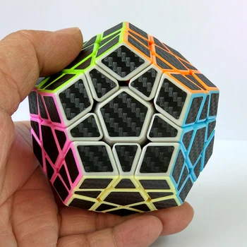 

ZCUBE 3x3 wumofang Carbon Fiber Sticker Magic Puzzle Cubo Magico Cube Brain Teaser Dodecahedron Professional Educational Toy