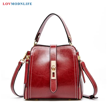 

Small Crossbody Bags For Women Tote Bucket Messenger Bag Womans Shoulder Bags Handbags Ladies Genuine Leather 2020 Summer New