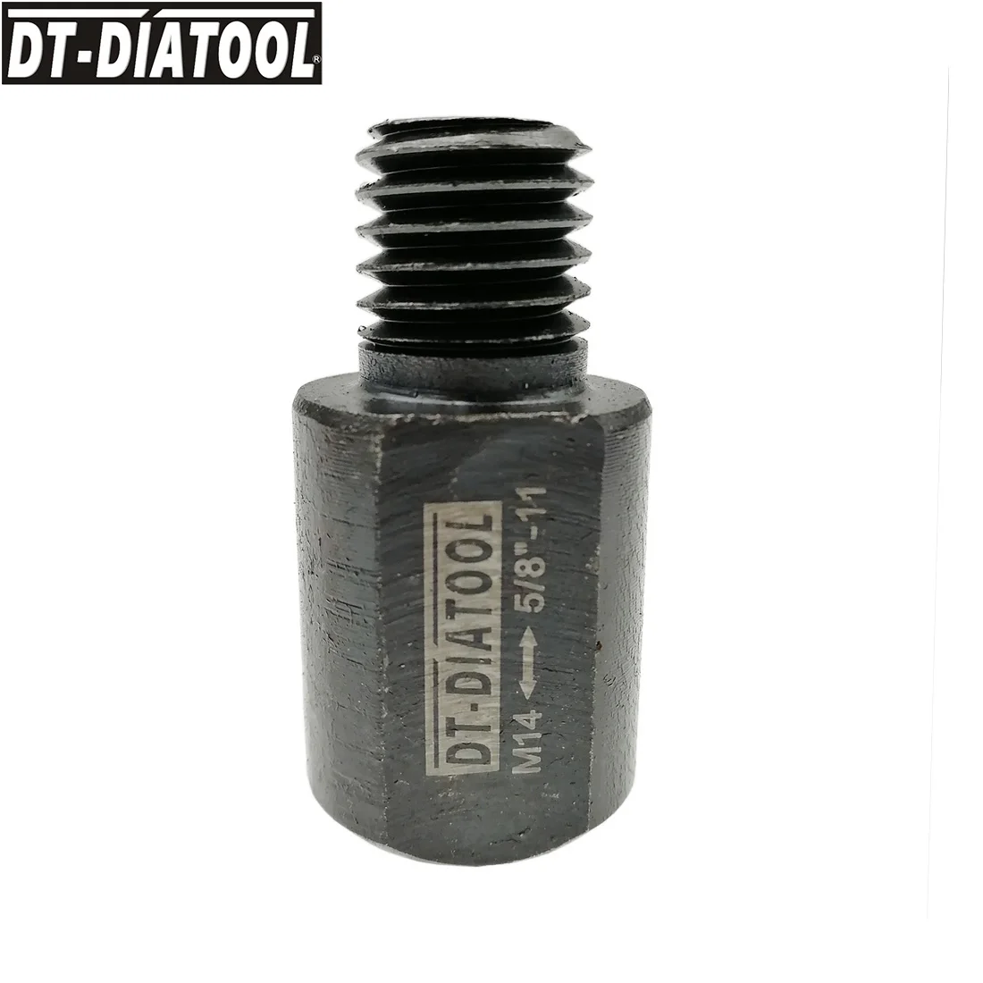 DT-DIATOOL 2 шт. от 5/8 до 11 штыревой к M14 гнездовой резьбе адаптер для алмазных коронки шлифовальный диск может подойти 5/8-11 инструмент для M14 машины