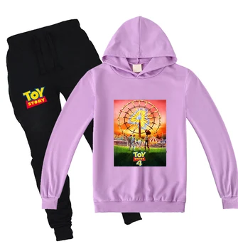 

Toddler Autumn Baby Boy Clothes Toy Story 4 Long Sleeve Hooded Sweatshirt Pants 2pcs Kids Sets Little Girl Hoodies Suit Clothing