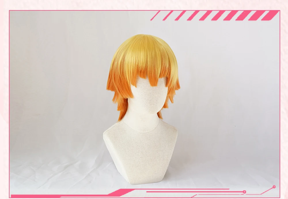 Anihut Agatsuma Zenitsu Wig Kimetsu No Yaiba Demon Slayer Yellow Synthetic Heat Resistant Hair Cosplay -Zentai shop online Hd80ffca3bf954fb2a21869b5309568aeE.jpg